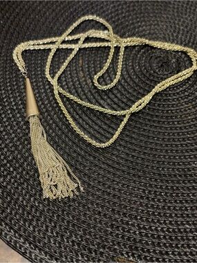 Kendra Scott Gold Long Tassel Necklace